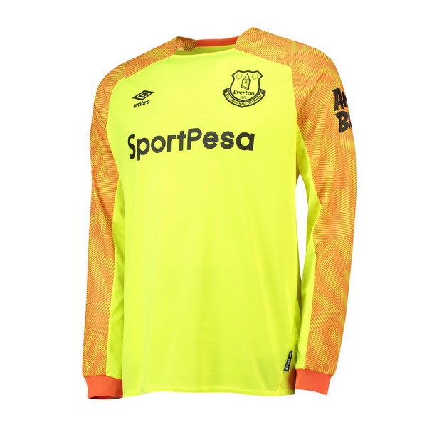 Maillot Football Everton Exterieur ML Gardien 2018-19 Jaune